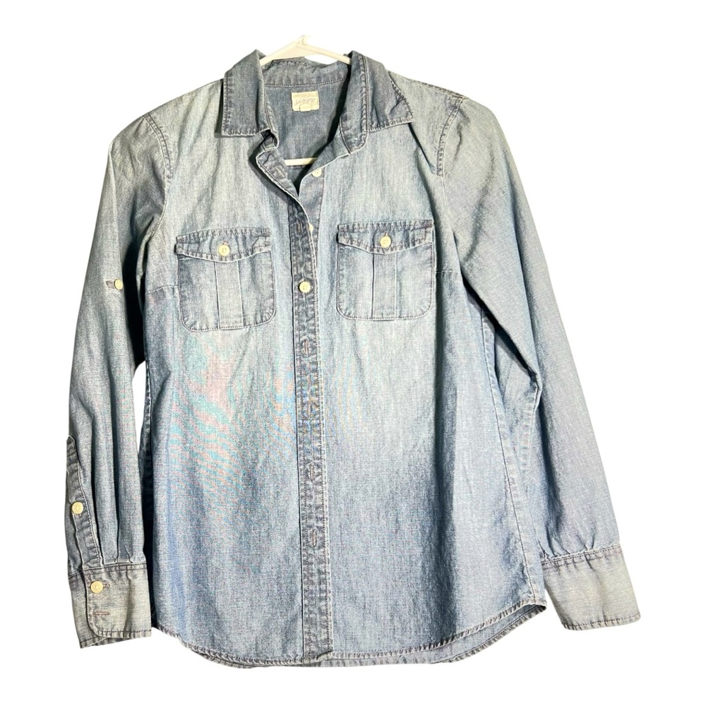 J.Crew Denim Shirt Botton-Down Long Sleeve XXS